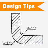 3 Designtipps für scharfe Ecken bei Spritzgussteilen