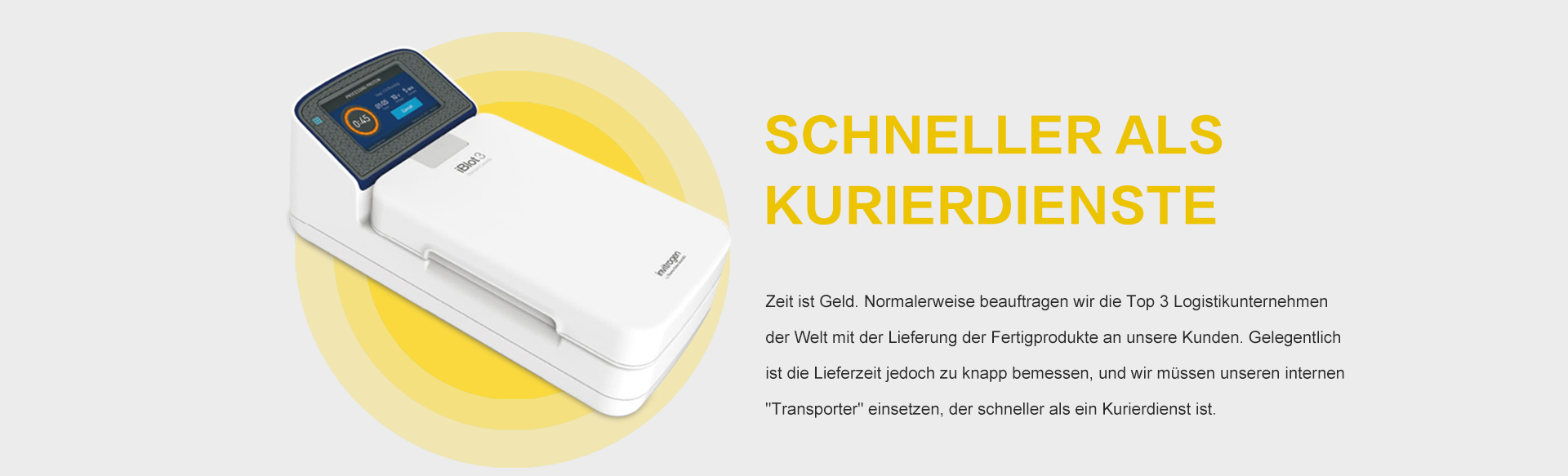 Schneller als Kurierdienste