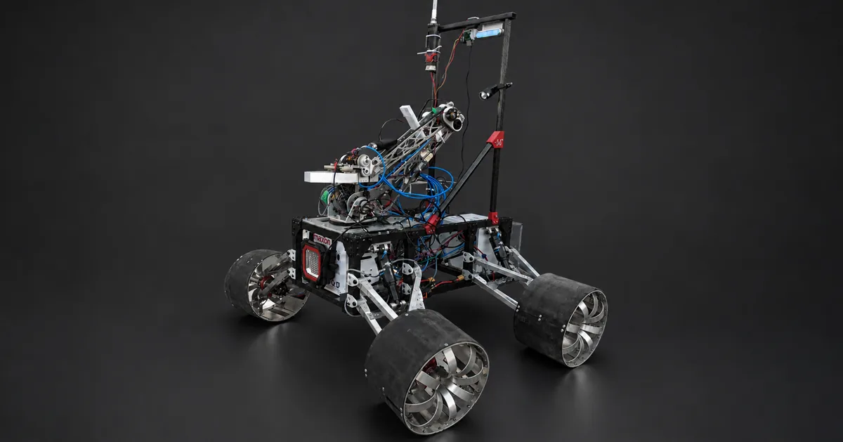 Lightweight CNC parts for Mars rover robotics