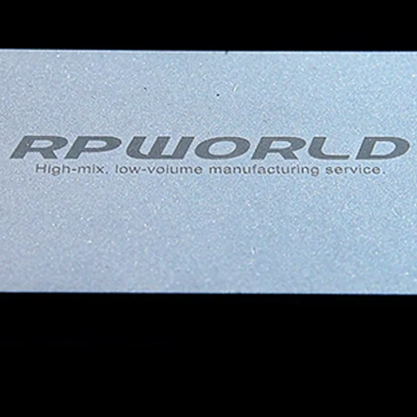 Laser marking on molded plastic parts